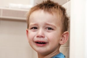 Barnehagestart, gutt som gråter