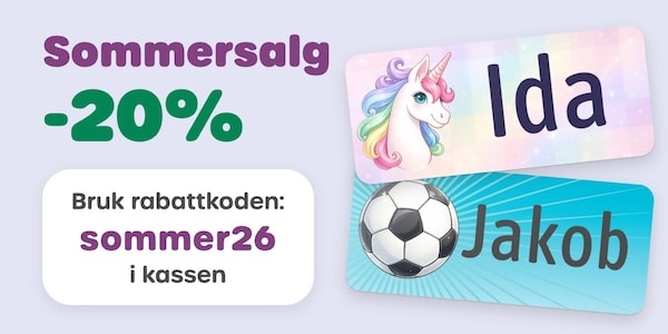 Navnelapper-Smartlapper-Sommersalg-20prosent